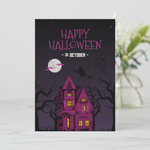 Invitation à une fête d'Halloween, soirée effrayan