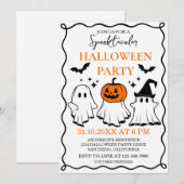 Invitation à une fête d'Halloween spectaculaire (Devant / Derrière)