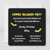 Invitation à une fête d'Halloween terrifiante de v (Dos)