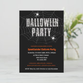 Invitation à une fête d'Halloween Toile d'araignée (Debout devant)