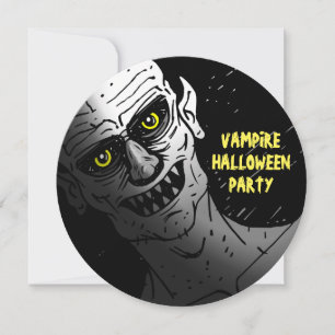 Invitation à une fête d'Halloween vampire