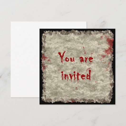 Invitation à une fête d'horreur (Devant / Derrière)