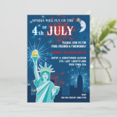 Invitation à une fête du 14 juillet (Debout devant)