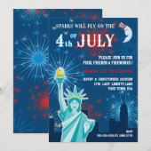 Invitation à une fête du 14 juillet (Devant / Derrière)