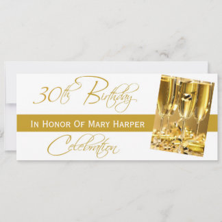 Invitation à une fête du 30e anniversaire