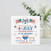 Invitation à une fête du 4 juillet (Debout devant)