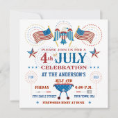 Invitation à une fête du 4 juillet (Devant)