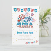 Invitation à une fête du 4 juillet aux États-Unis  (Debout devant)