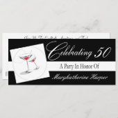 Invitation à une fête du 50e anniversaire (Devant / Derrière)