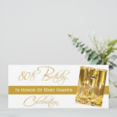 Invitation à une fête du 80e anniversaire (Debout devant)