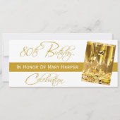 Invitation à une fête du 80e anniversaire (Devant)