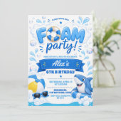 Invitation à une fête en mousse Boy Blue (Debout devant)