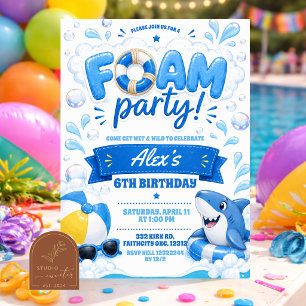 Invitation à une fête en mousse Boy Blue
