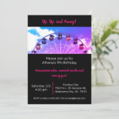 Invitation à une fête foraine avec grande roue amu (Debout devant)