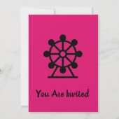 Invitation à une fête foraine avec grande roue amu (Dos)