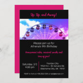 Invitation à une fête foraine avec grande roue amu (Devant / Derrière)