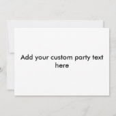 Invitation à une fête funky amusante (Dos)