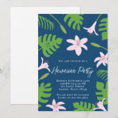 Invitation à une fête hawaïenne (Devant / Derrière)