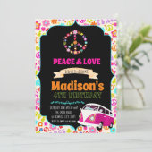 Invitation à une fête hippie mignonne (Debout devant)