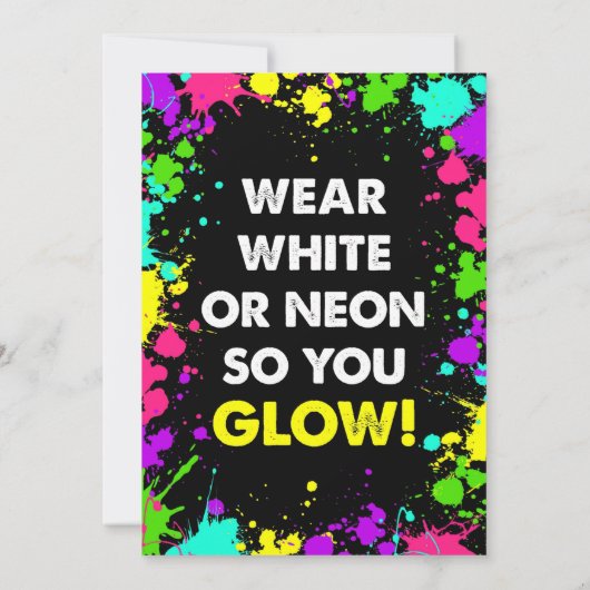 Invitation à une fête | Invitation de fête d'anniv (Dos)