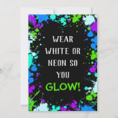 Invitation à une fête | Invitation de fête d'anniv (Dos)