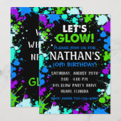 Invitation à une fête | Invitation de fête d'anniv (Devant / Derrière)