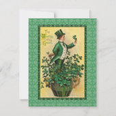 Invitation à une fête irlandaise, Saint Patrick's  (Devant)