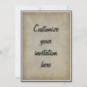 Invitation à une fête italienne (Dos)