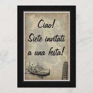 Invitation à une fête italienne