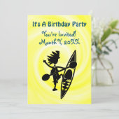 Invitation à une fête joyeuse sur le thème du kaya (Debout devant)