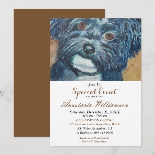 INVITATION À UNE FÊTE L'APRÈS-MIDI (Devant / Derrière)