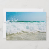 Invitation à une fête Luau hawaïen Vagues déferlan (Dos)