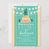 Invitation à une fête Luau pour un anniversaire, u (Devant)