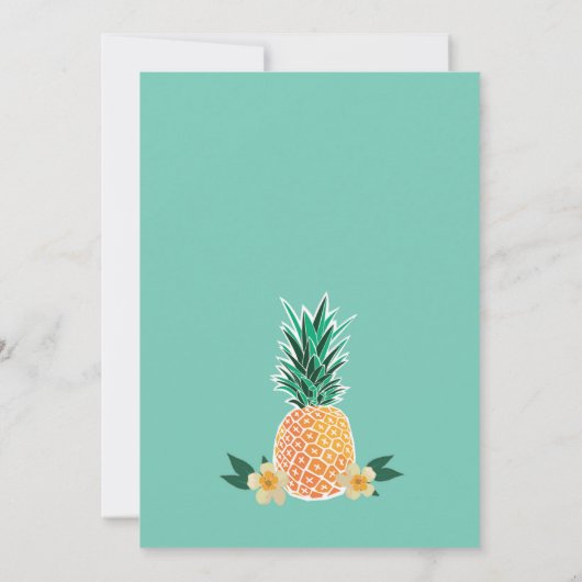 Invitation à une fête Luau pour un anniversaire, u (Dos)