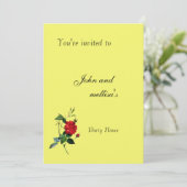 Invitation à une fête, mariage, anniversaire, remi (Debout devant)