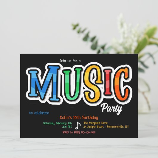 Invitation à une fête musicale (Debout devant)