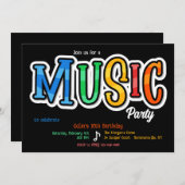 Invitation à une fête musicale (Devant / Derrière)