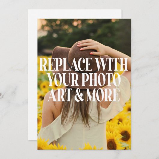 Invitation à une fête ou à un événement (Devant / Derrière)