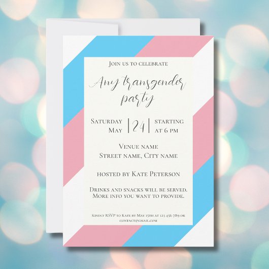 Invitation à une fête pour la journée de la fierté