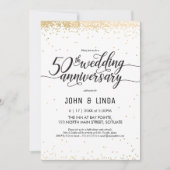 Invitation à une fête pour les 50 ans de mariage - (Devant)