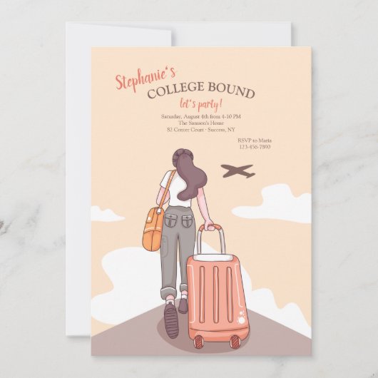 Invitation à une fête pour une future étudiante (Devant)