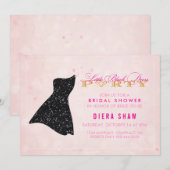 Invitation à une fête pour une petite robe noire (Devant / Derrière)