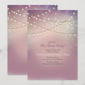 Invitation à une fête pré-bal de fin d'année avec (Devant / Derrière)