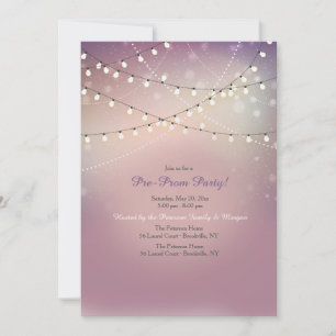 Invitation à une fête pré-bal de fin d'année avec
