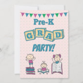 Invitation à une fête pré-K (Devant)