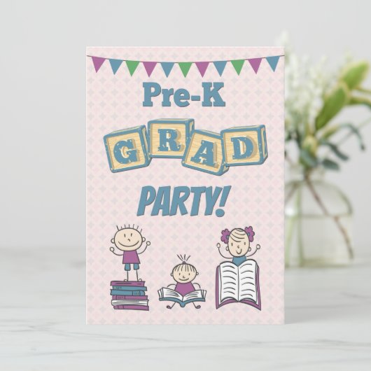 Invitation à une fête pré-K (Debout devant)