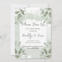 Invitation à une fête prénatale