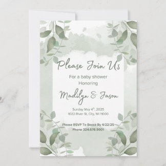 Invitation à une fête prénatale
