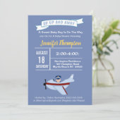 Invitation à une fête prénatale de pilote et d'avi (Debout devant)