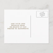 Invitation à une fête prénatale feuilles de palmie (Dos)